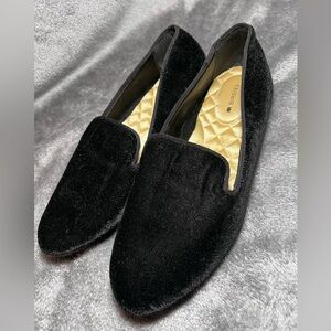 BIRDIES Velvet Black "The Heron" loafers Slip on Classic SZ 8.5 EUC